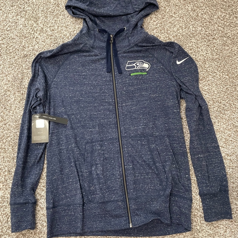 Women’s Lightweight Seattle Seahawks Zip Up Hoodie